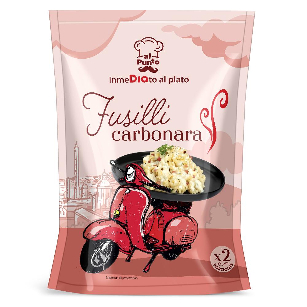 Dia Fusilli a la carbonara Al Punto Dia sobre 145 g