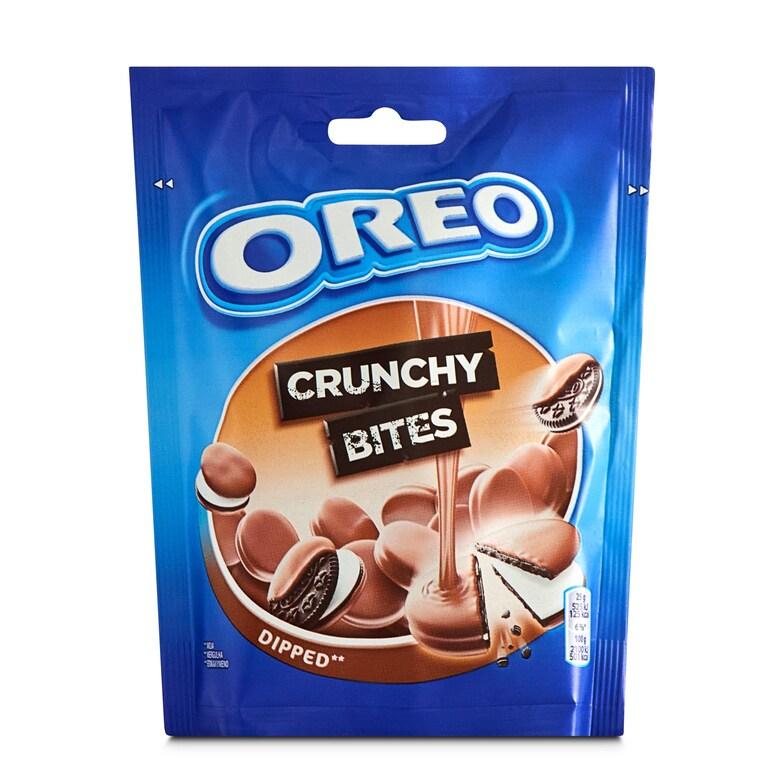 Dia Galletas de cacao rellenas de crema bañadas con chocolate crunchy bites Oreo bolsa 110 g