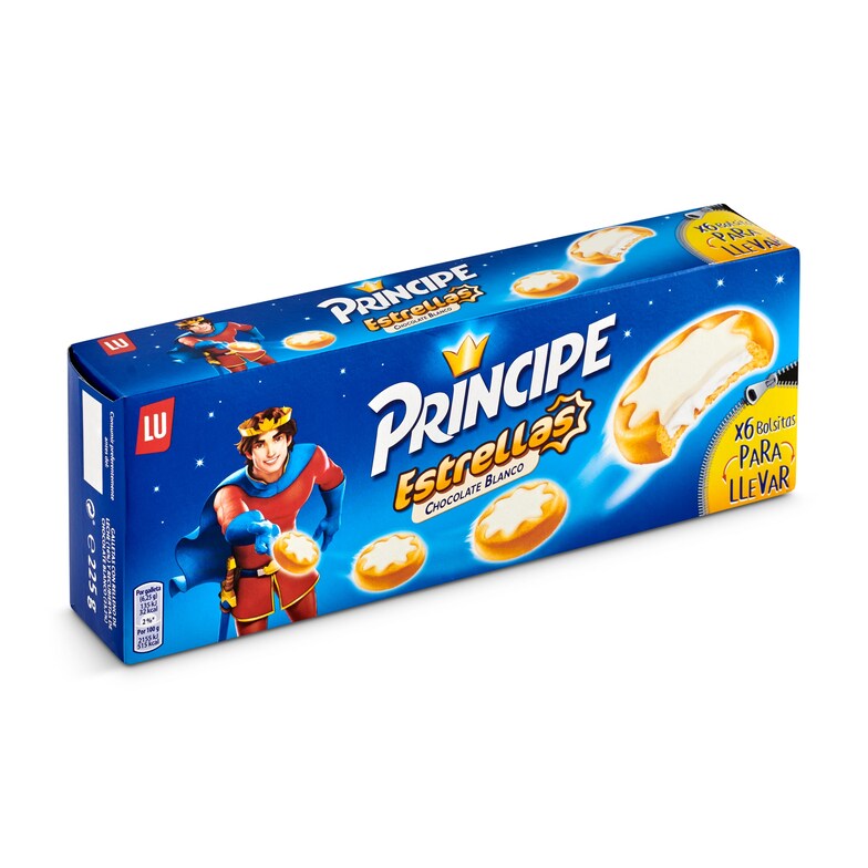 Dia Galletas Rellenas De Chocolate Blanco Estrellas Principe Caja 225 G