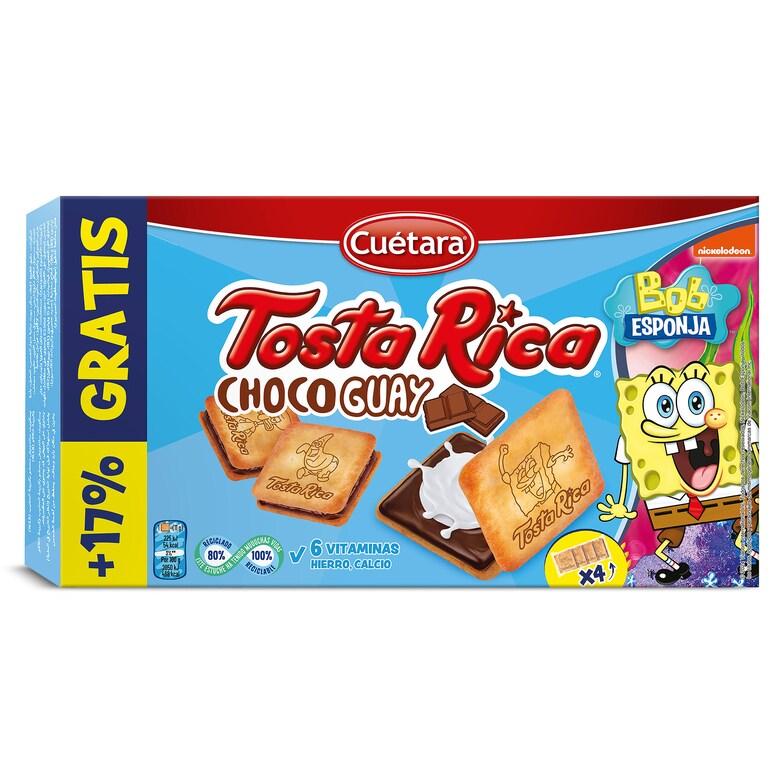 Dia Galletas rellenas de chocolate y crema choco guay Cuétara Tostarica caja 168 g + 17% gratis
