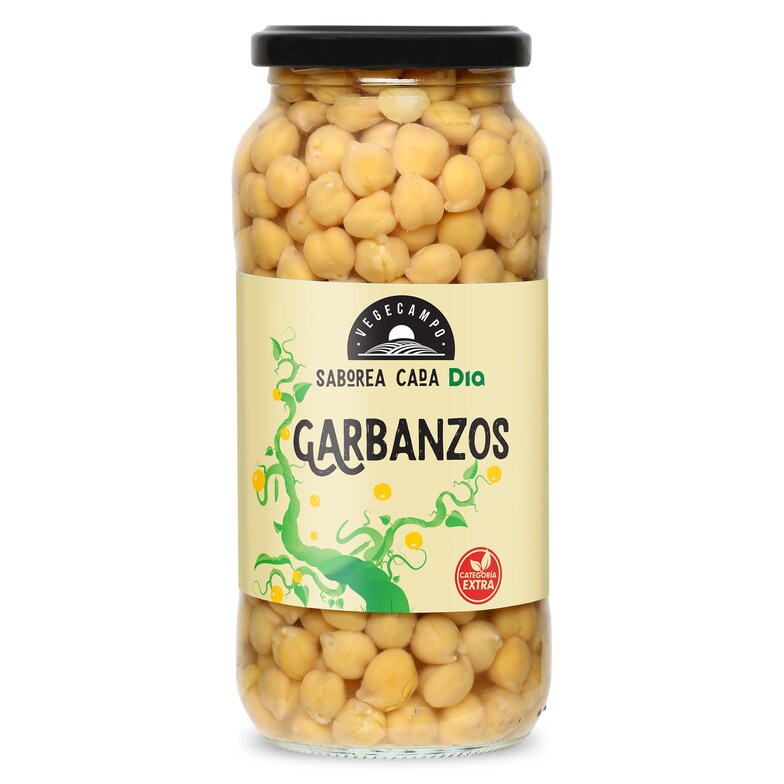 Dia Garbanzos cocidos extra Vegecampo de Dia frasco 400 g
