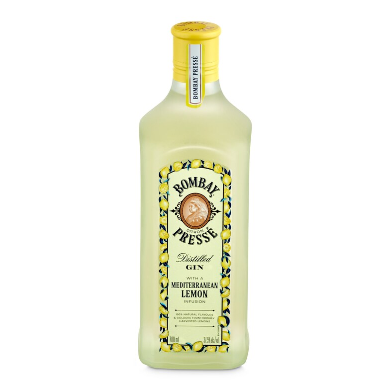 Dia Ginebra con sabor a limón mediterráneo Bombay botella 70 cl