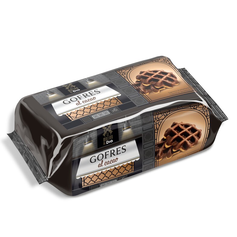 Dia Gofre recubierto de cacao El molino de Dia bolsa 360 g