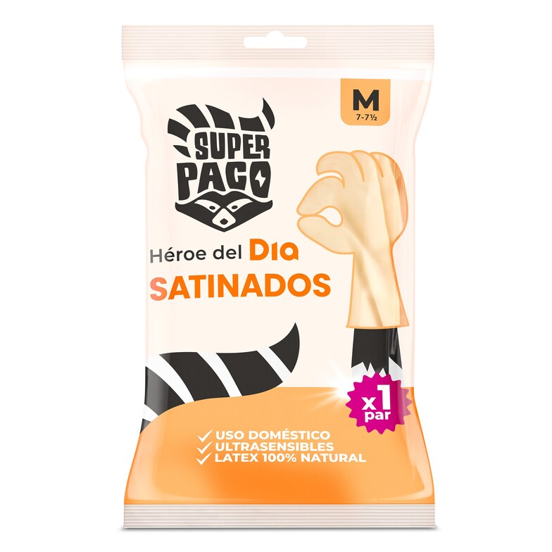 Dia Guantes satinados de látex talla M Super Paco de Dia bolsa 2 unidades