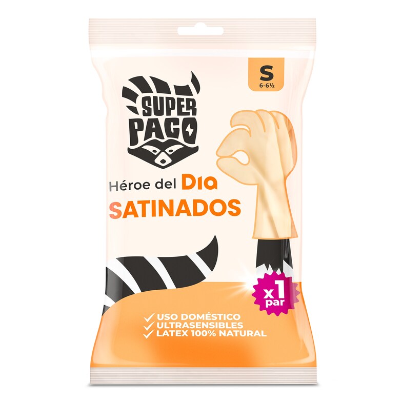 Dia Guantes satinados de látex talla S Super Paco de Dia bolsa 2 unidades