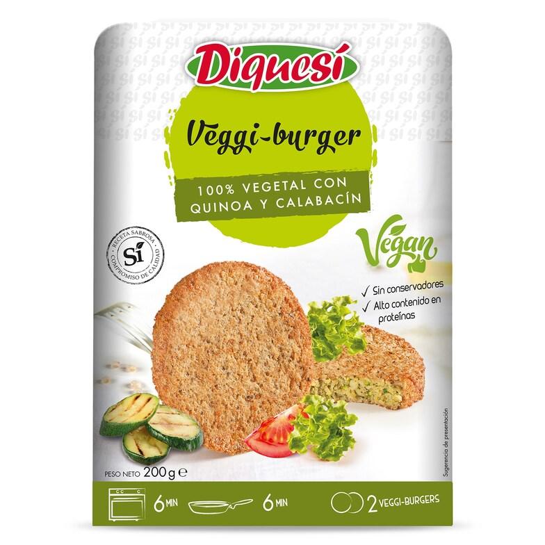 Dia Hamburguesas veganas de calabacín y quinoa DiqueSí bandeja 200 g