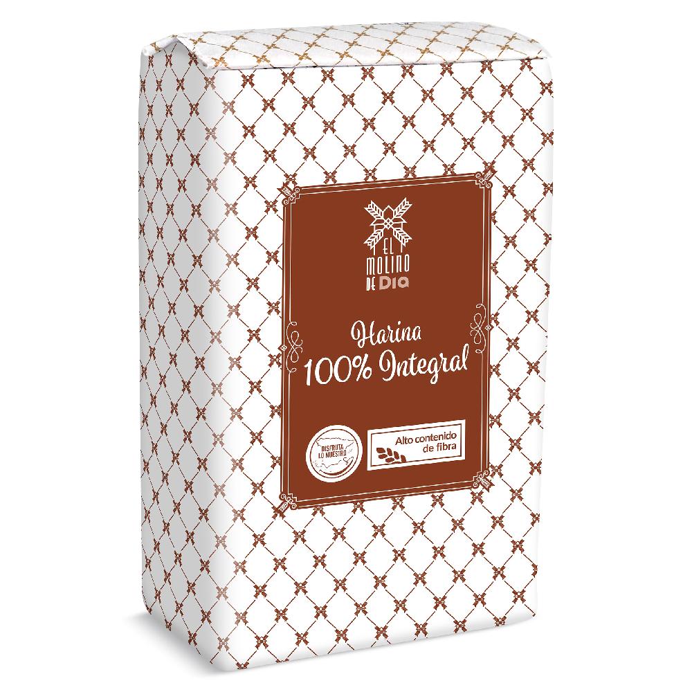 Dia Harina De Trigo 100% Integral El Molino De Dia Paquete 1 Kg