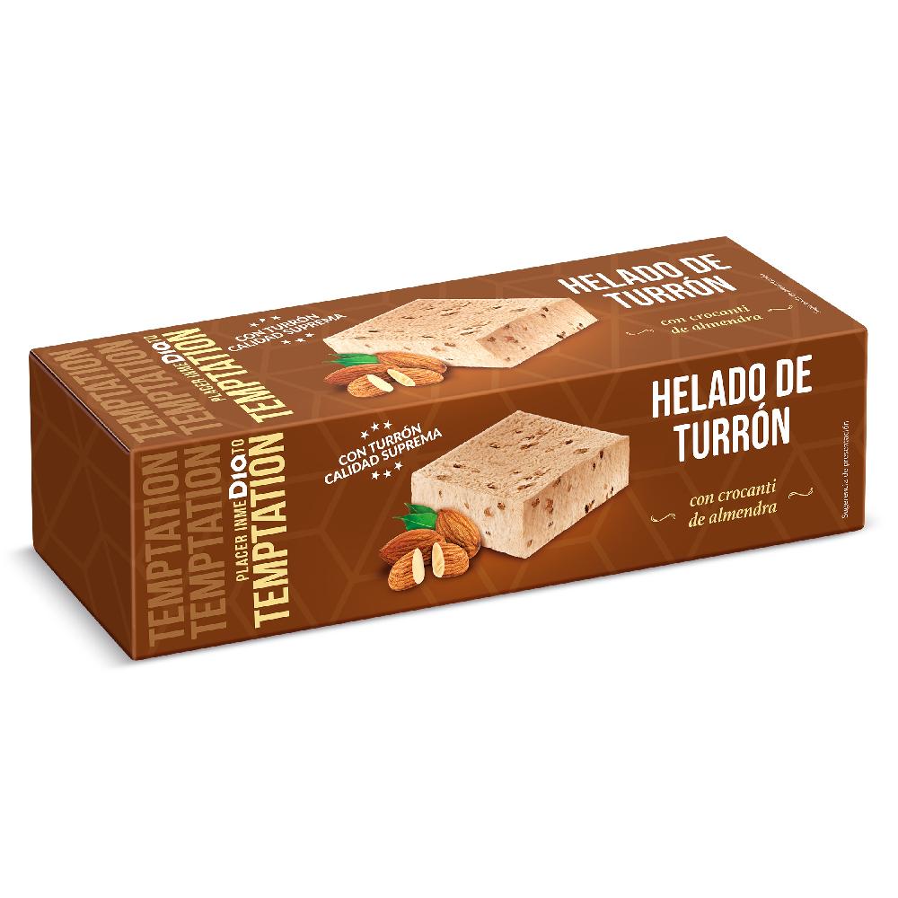 Dia Helado bloque sabor turrón Temptation de Dia caja 525 g