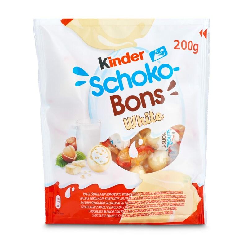 Dia Huevos de chocolate blanco relleno de leche y avellanas Kinder bolsa 200 g