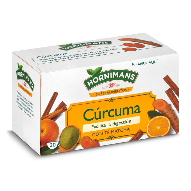 Dia Infusión de cúrcuma con té matcha Hornimans caja 20 unidades
