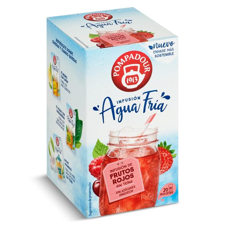 Dia Infusión de frutos rojos agua fría Pompadour caja 20 unidades