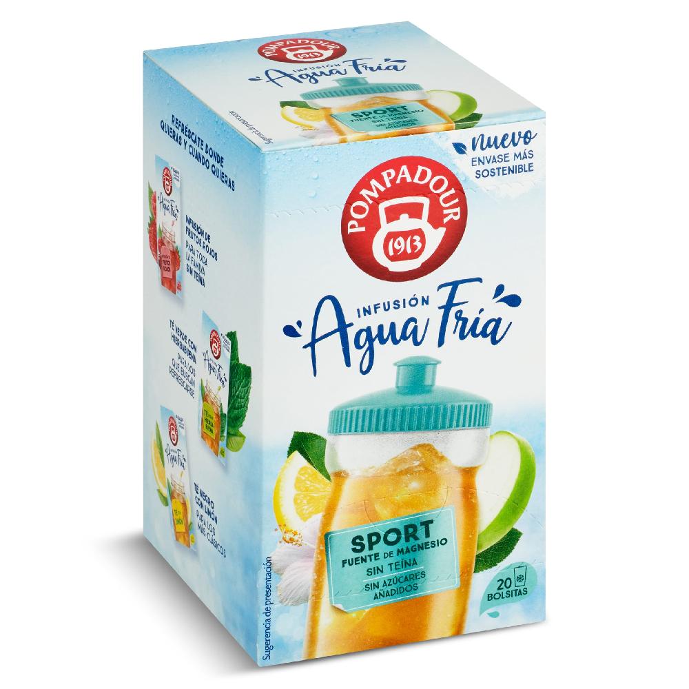 Dia Infusión sport con magnesio agua fría Pompadour caja 20 unidades