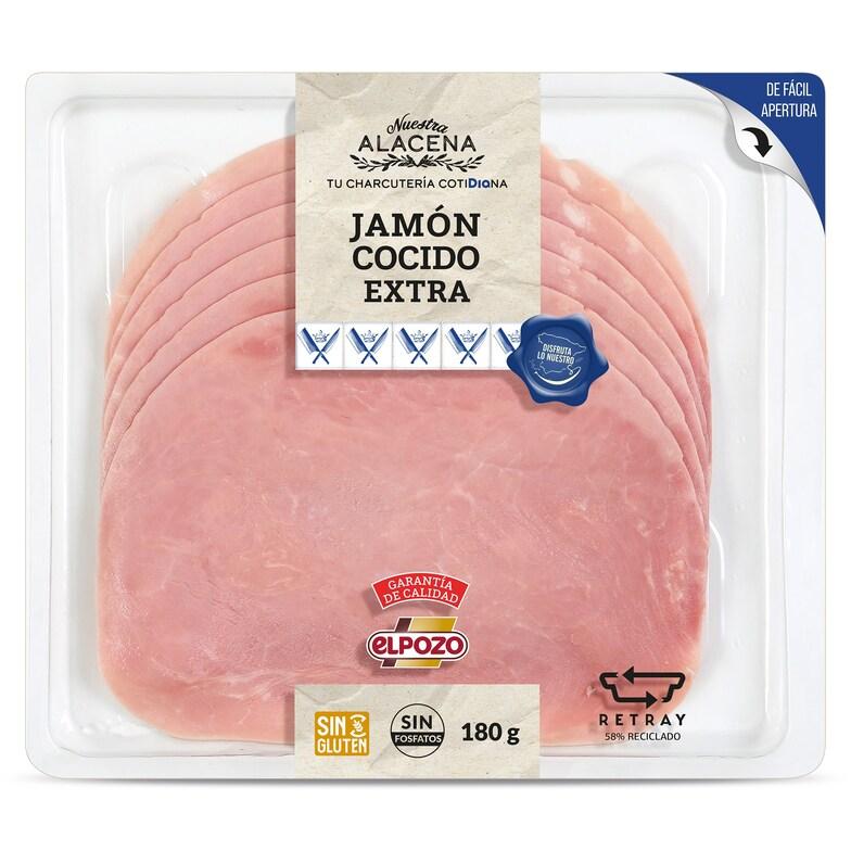 Dia Jamón cocido extra 85% carne Nuestra Alacena de Dia sobre 180 g