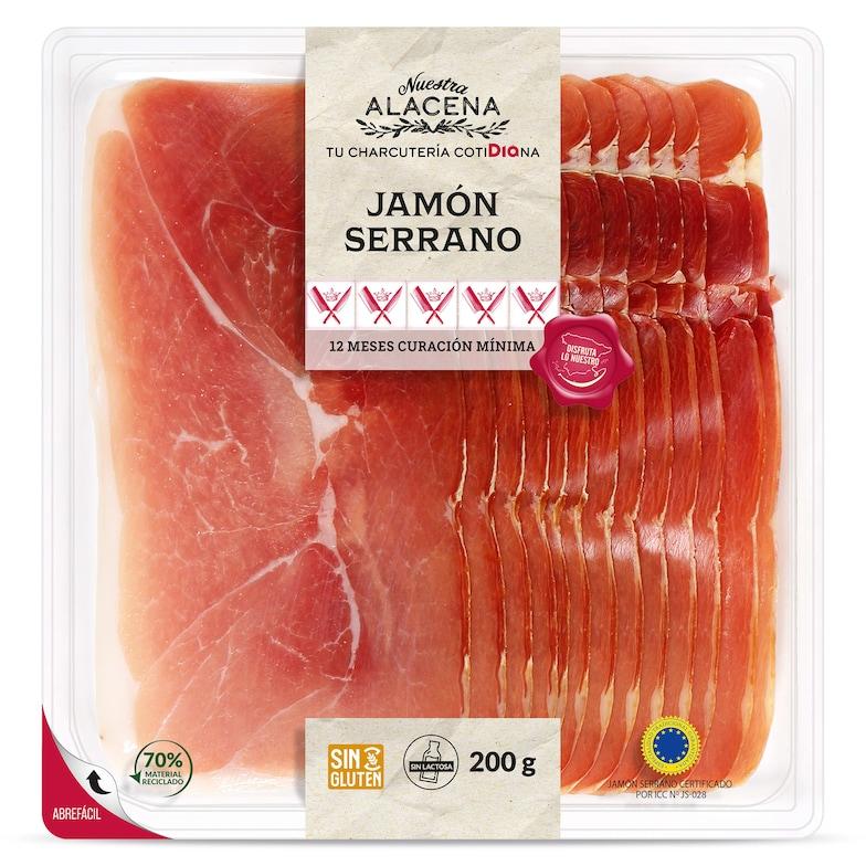 Dia Jamón Serrano Nuestra Alacena de Dia bandeja 200 g