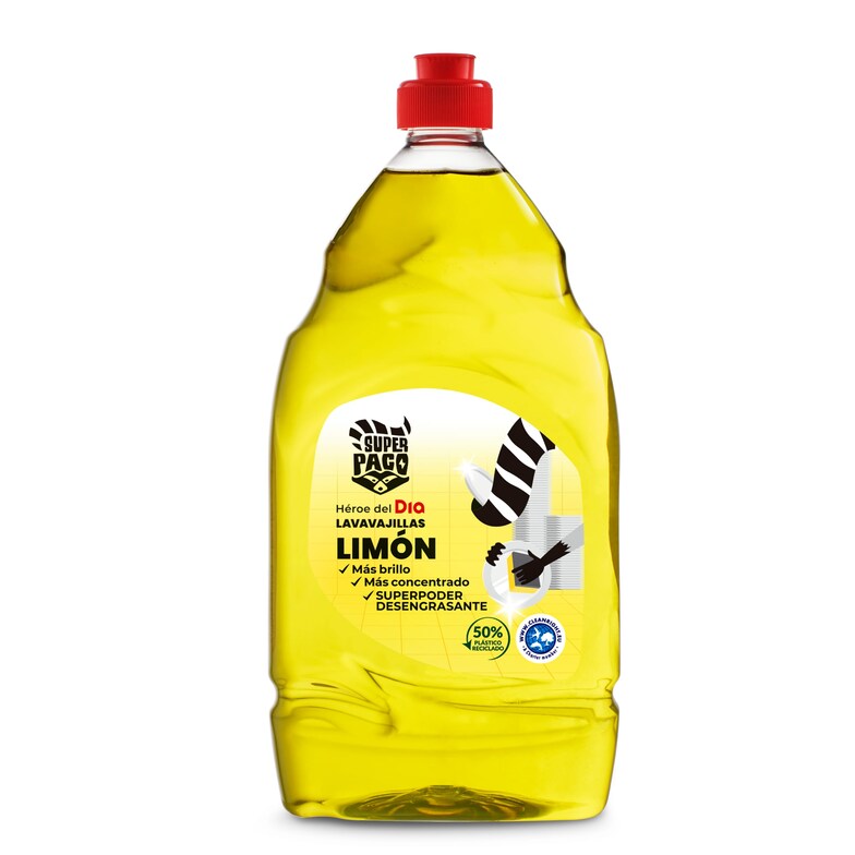 Dia Lavavajillas mano concentrado limón Super Paco de Dia botella 1 l