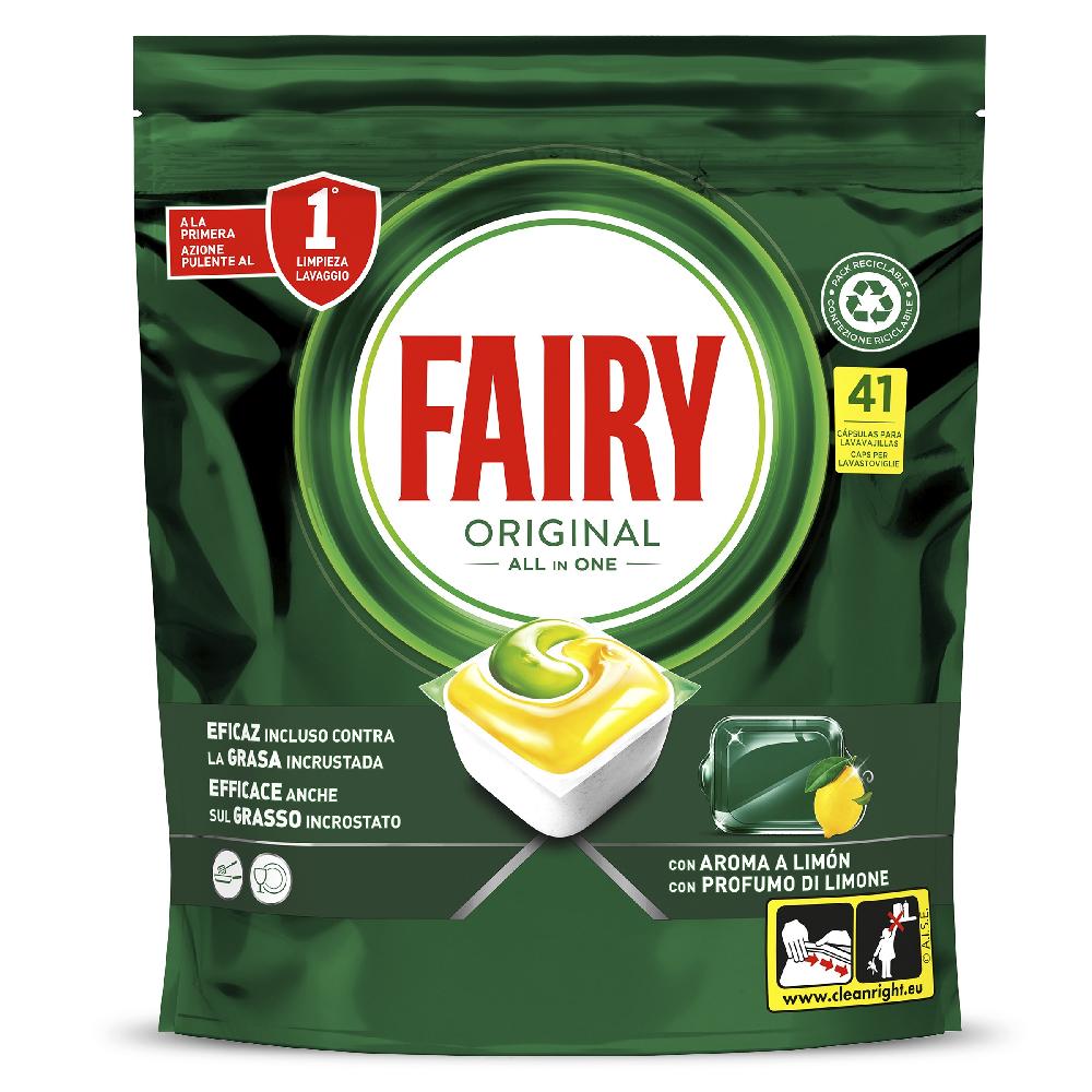 Dia Lavavajillas Máquina Original Limón Fairy Bolsa 41 Unidades