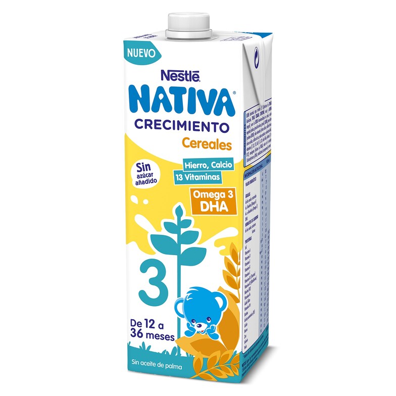 Dia Leche crecimiento con cereales +12 meses Nativa brik 1 l