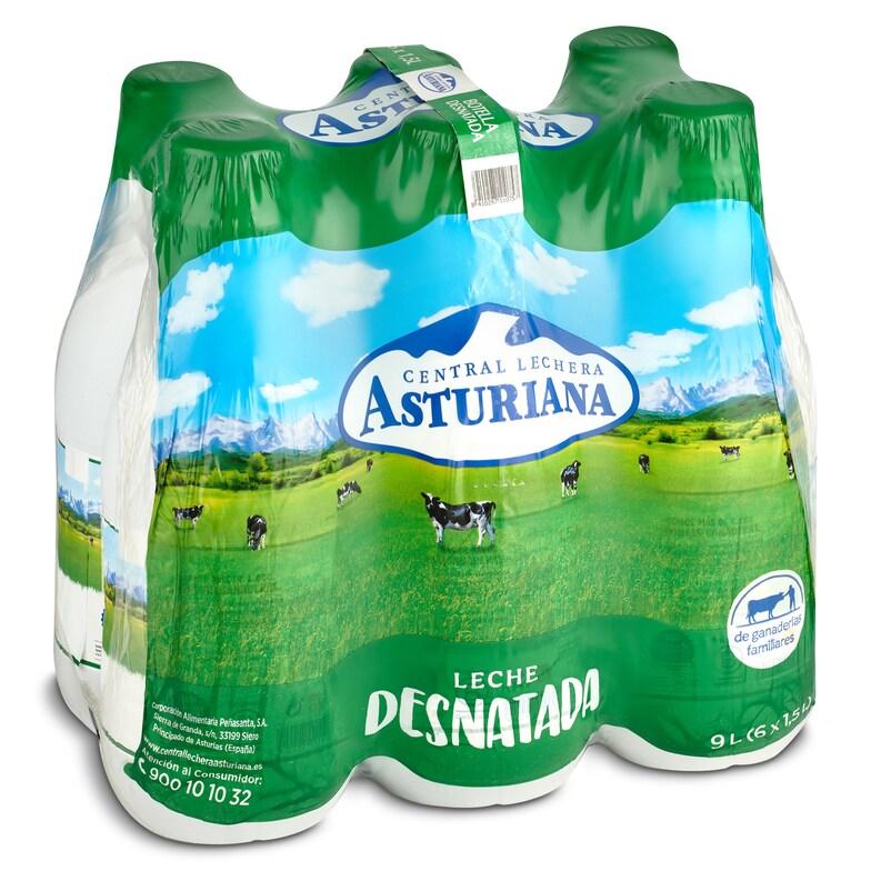 Dia Leche Desnatada Central Lechera Asturiana Botella 6 X 1.5 L