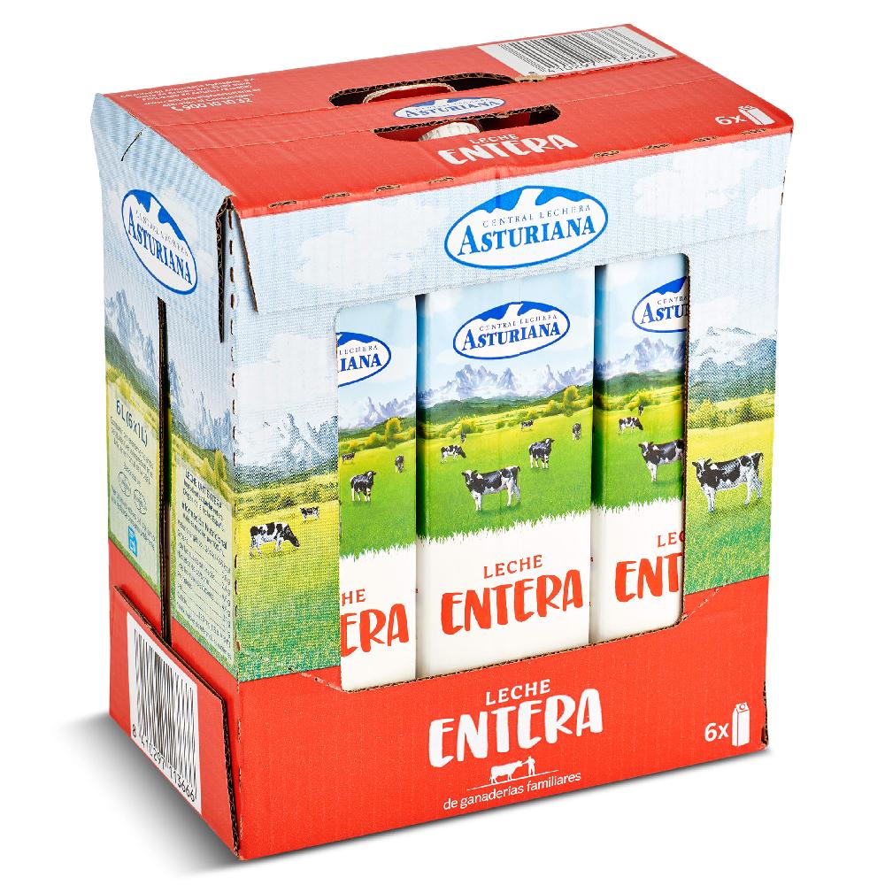 Dia Leche entera Central Lechera Asturiana brik 6 x 1 l