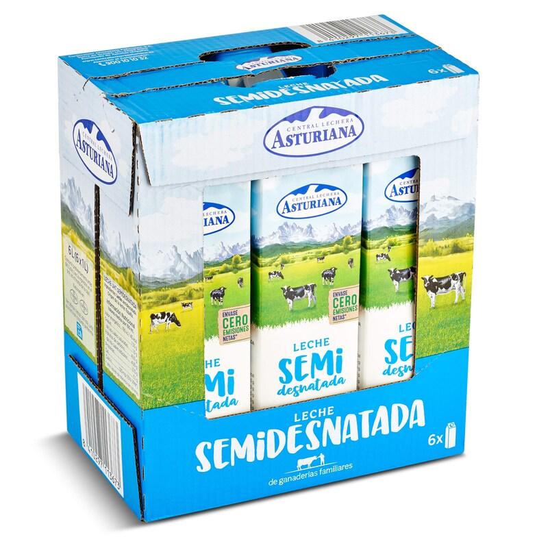 Dia Leche semidesnatada Central Lechera Asturiana brik 6 x 1 l