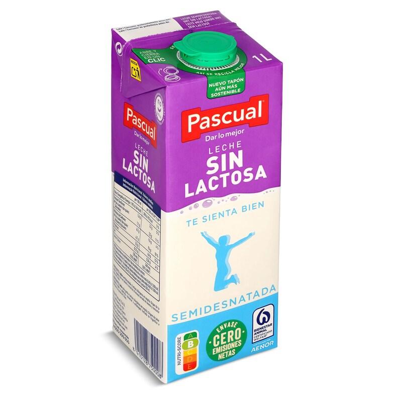 Dia Leche semidesnatada sin lactosa Pascual brik 1 l