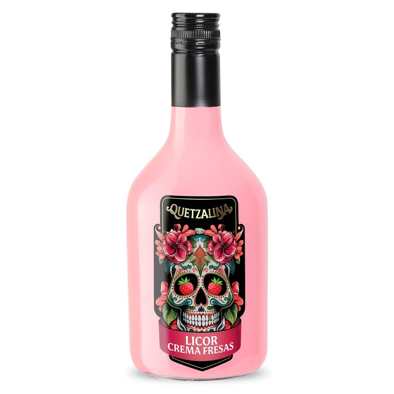 Dia Licor de crema de fresas Quetzalina botella 70 cl