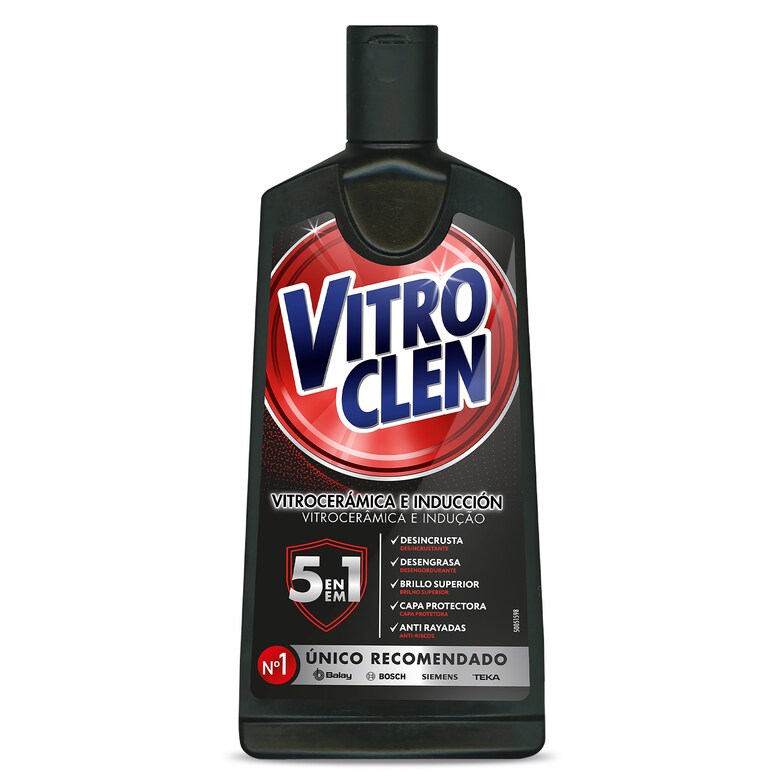 Dia Limpiador vitrocerámica crema Vitroclen botella 200 ml