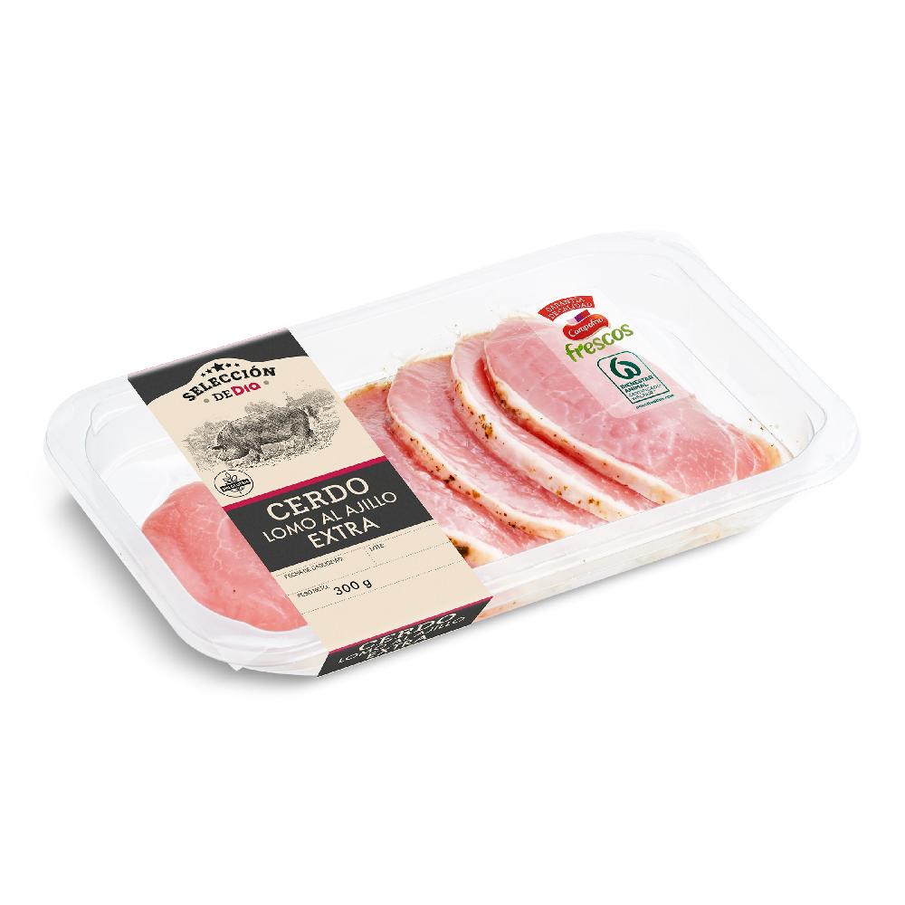 Dia Lomo De Cerdo Extra Al Ajillo Selección De Dia Bandeja 300 G