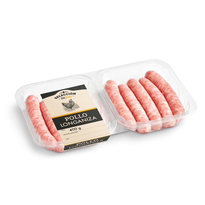Dia Longaniza de pollo Selección de Dia bandeja 400 g