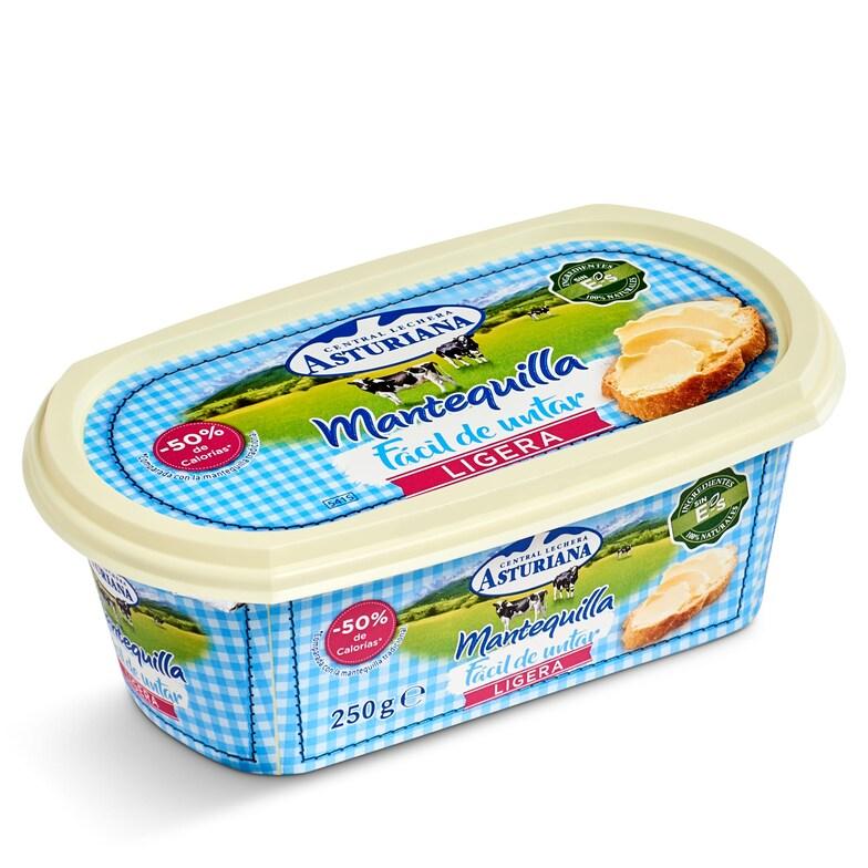 Dia Mantequilla ligera fácil de untar Central Lechera Asturiana tarrina 250 g