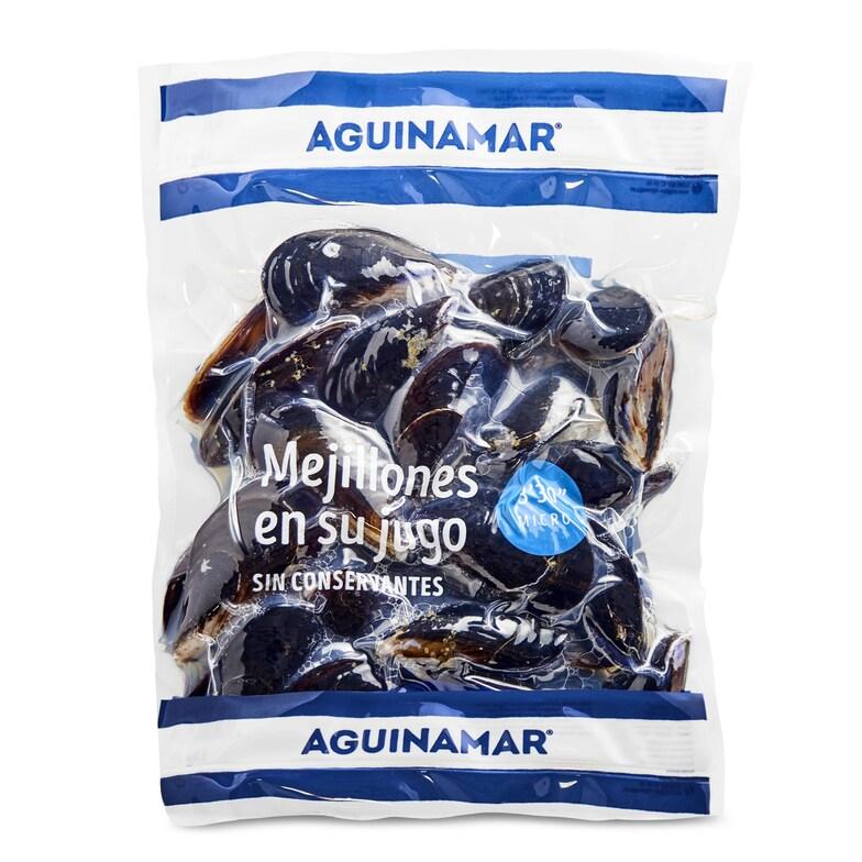 Dia Mejillones cocidos en su jugo Aguinamar bolsa 1 Kg