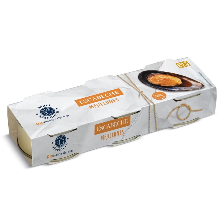 Dia Mejillones en escabeche Mari Marinera de Dia lata 3 x 43 g