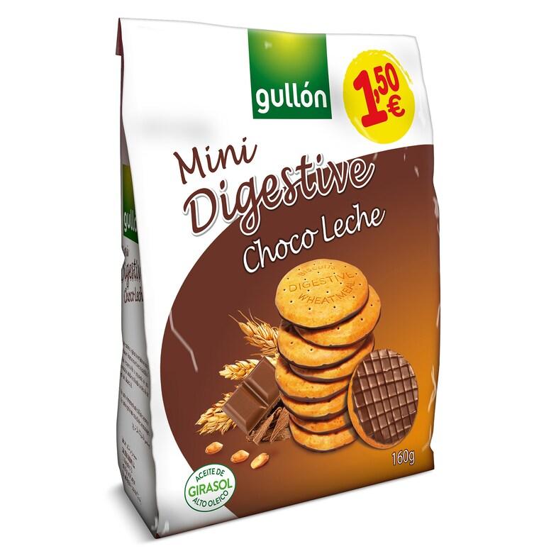 Dia Mini Galletas Digestive De Chocolate Con Leche Gullón Bolsa 160 G