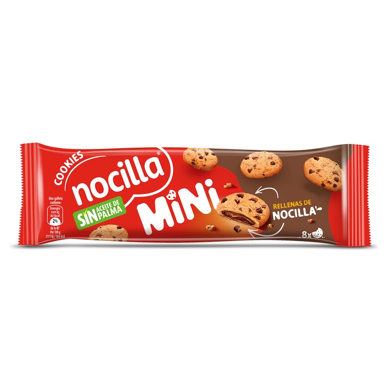 Dia Mini galletas rellenas con crema de cacao Nocilla bolsa 64 g
