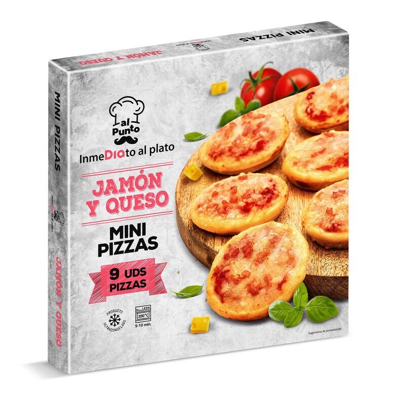 Dia Mini pizzas jamón y queso Al Punto Dia caja 270 g
