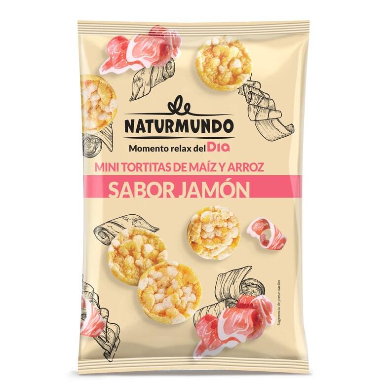 Dia Mini tortitas de maíz y arroz sabor jamón Naturmundo de Dia bolsa 75 g