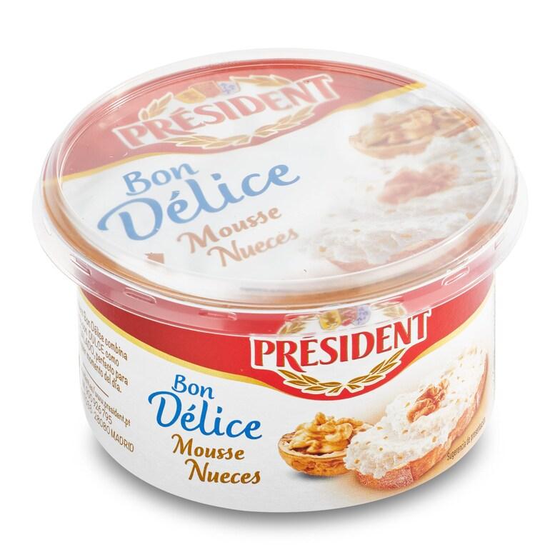 Dia Mousse De Queso Con Nueces President Bon Délice Tarrina 125 G