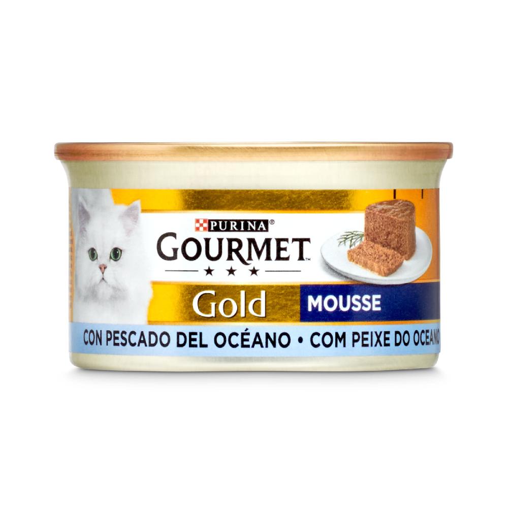 Dia Mousse para gatos con pescado Gourmet lata 85 g