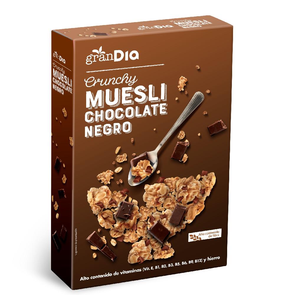 Dia Muesli crujiente con chocolate Gran Dia caja 500 g