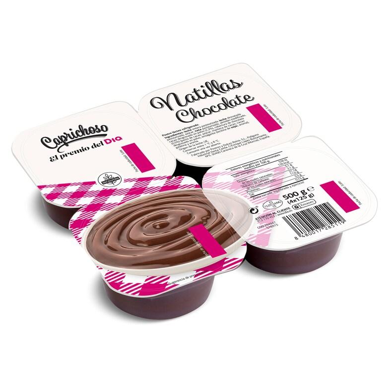 Dia Natillas De Chocolate Caprichoso Dia Pack 4 X 125 G