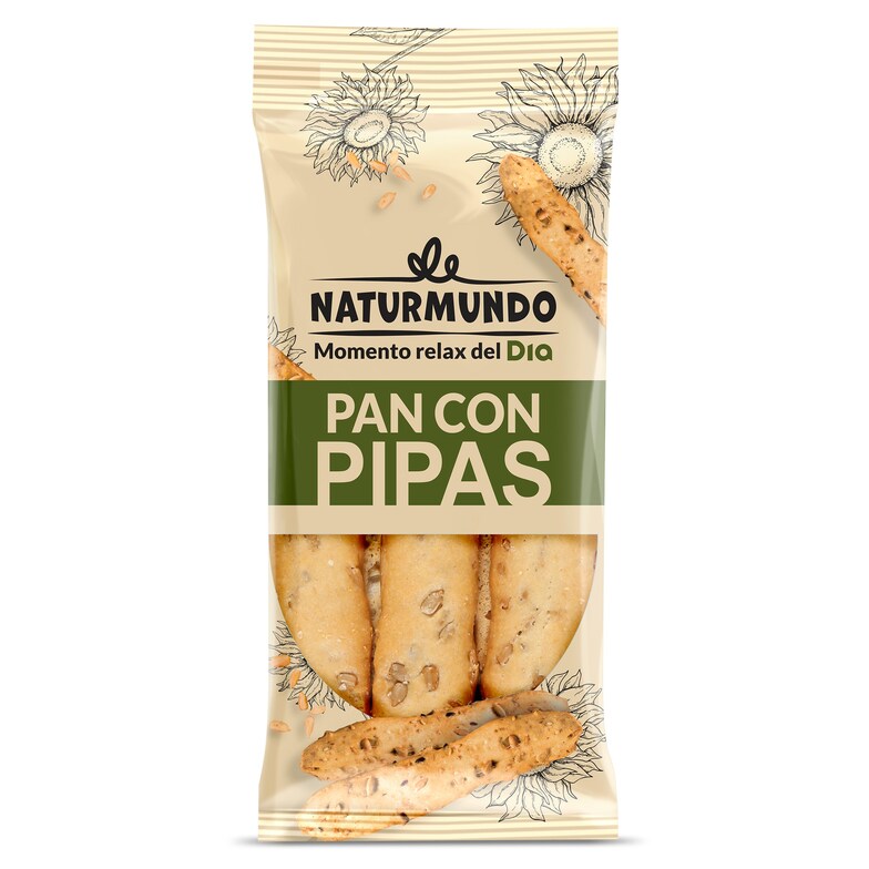 Dia Palitos de pan con pipas Naturmundo de Dia bolsa 90 g