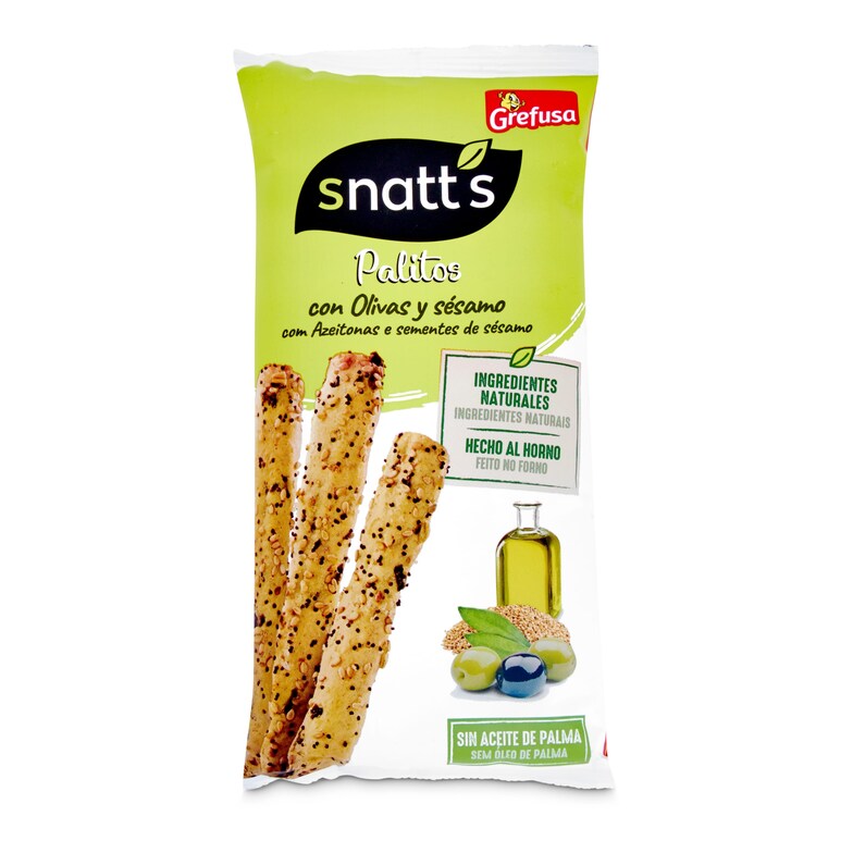 Dia Palitos de trigo con olivas y sésamo Snatt's bolsa 60 g