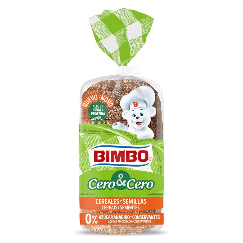 Dia Pan de molde con cereales y semillas cero Bimbo bolsa 360 g