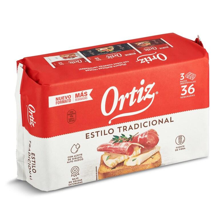 Dia Pan tostado tradicional Ortiz bolsa 36 unidades