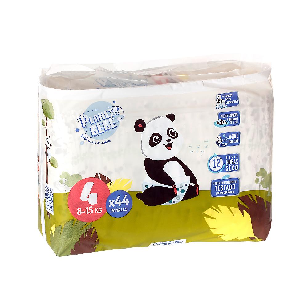 Dia Pañales 8-15 Kgs Talla 4 Planeta Bebé De Dia Bolsa 44 Unidades
