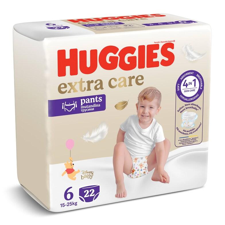 Dia Pañales pants 15-25 kgs talla 6 Huggies Extra Care bolsa 22 unidades