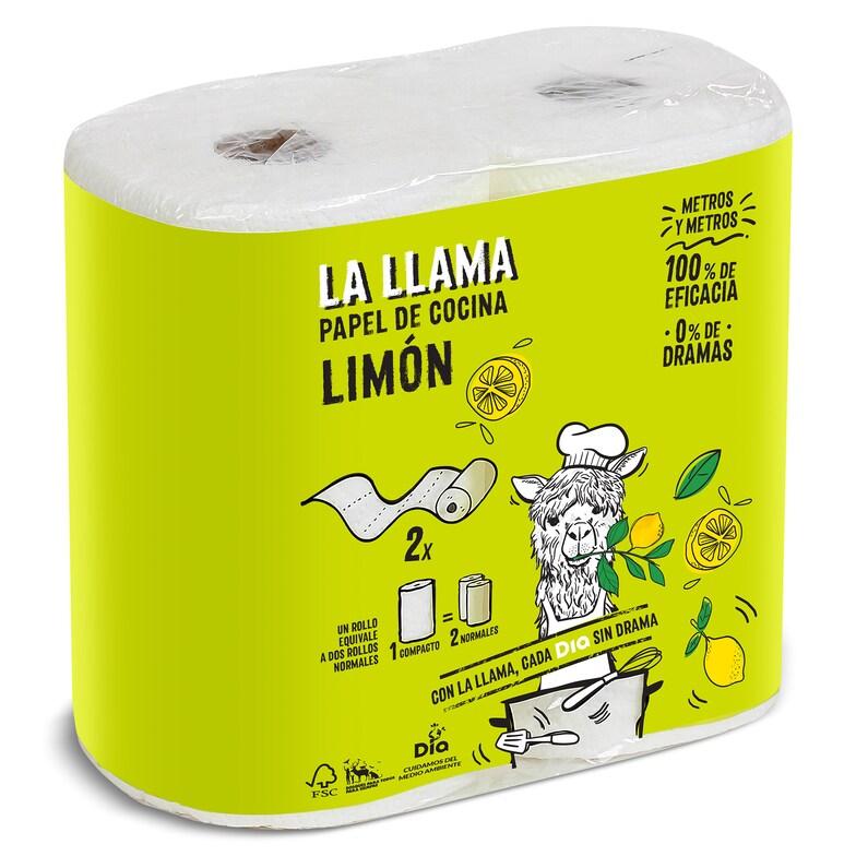 Dia Papel de cocina limón 2 capas La Llama Dia bolsa 2 unidades