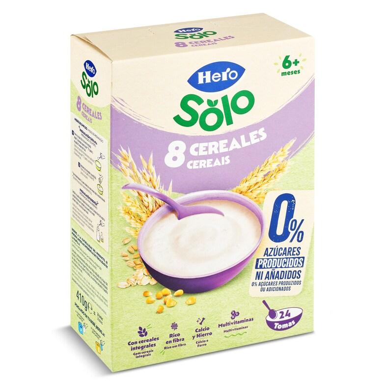 Dia Papilla 8 cereales sin azúcares añadidos Hero Baby caja 410 g