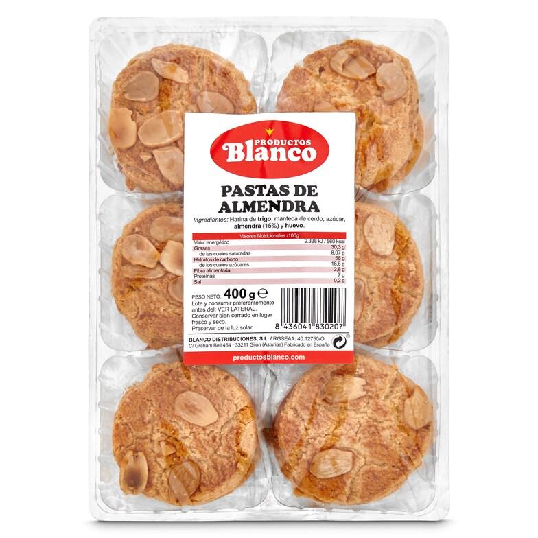 Dia Pastas Artesanas De Almendras Blanco Bolsa 400 G