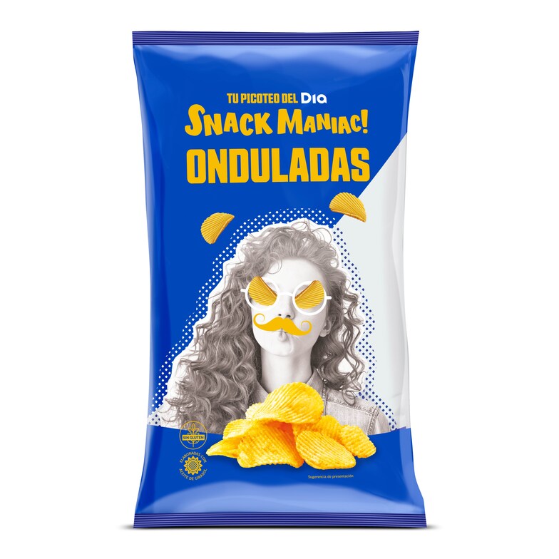 Dia Patatas fritas onduladas Snack Maniac de Dia bolsa 180 g